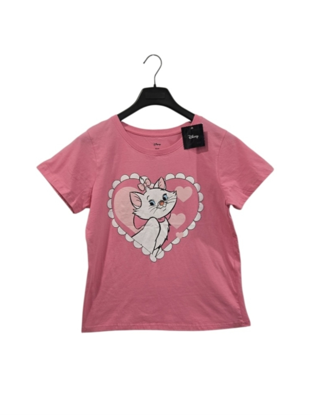 Disney Pink Marie Heart Short Sleeve Tee